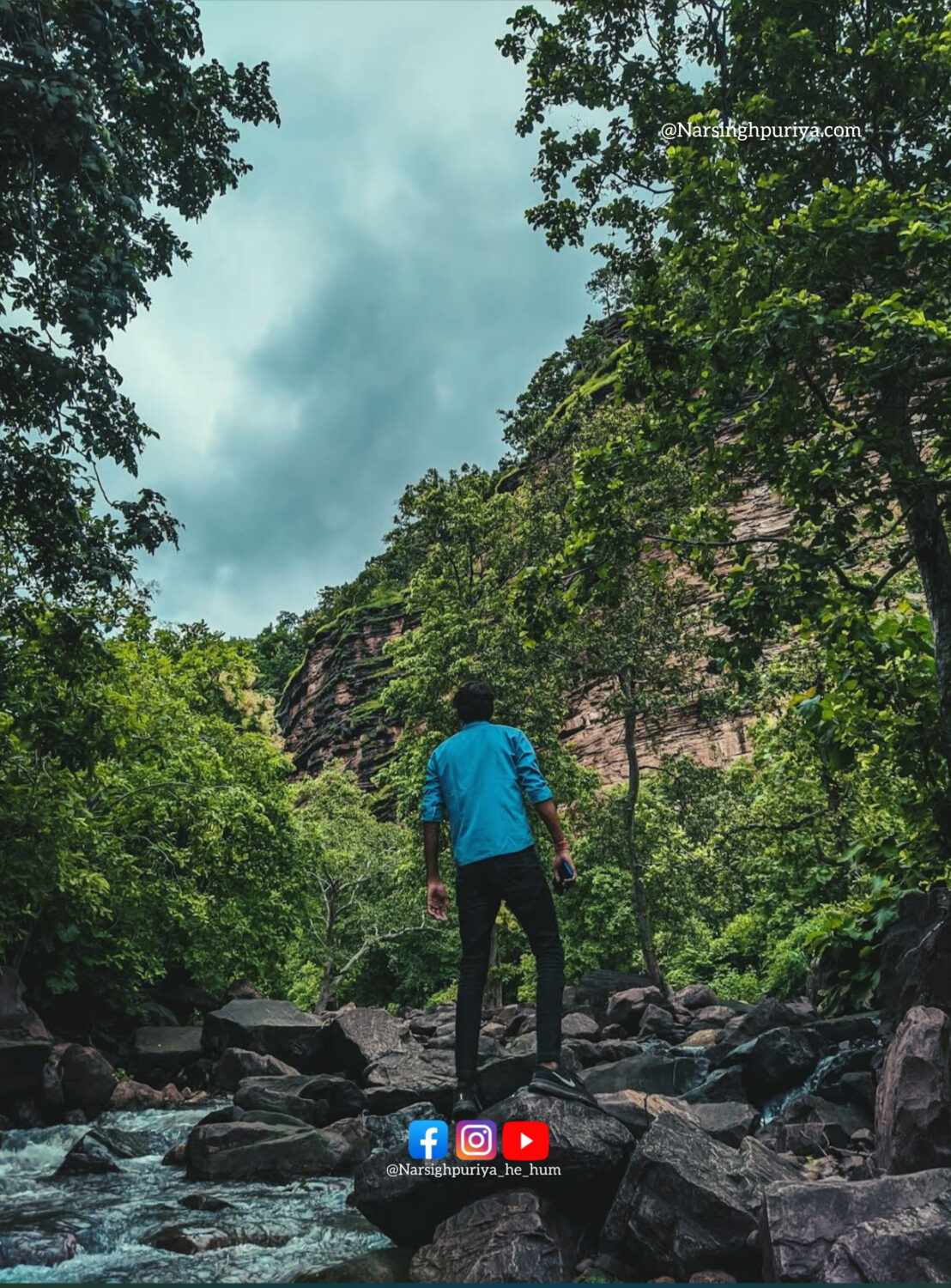 Geet Kanch waterfall Narsinghpur | गीत कांच वॉटरफॉल नरसिंहपुर 1000177657