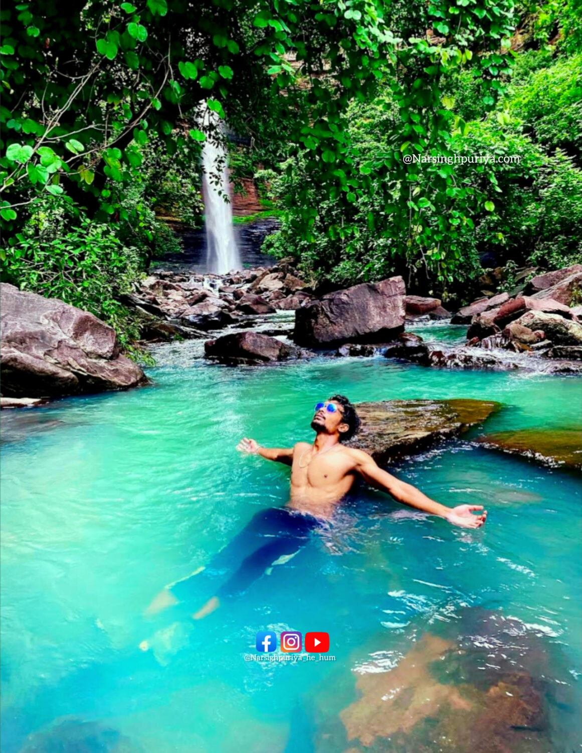 Geet Kanch waterfall Narsinghpur | गीत कांच वॉटरफॉल नरसिंहपुर 1000177662 1