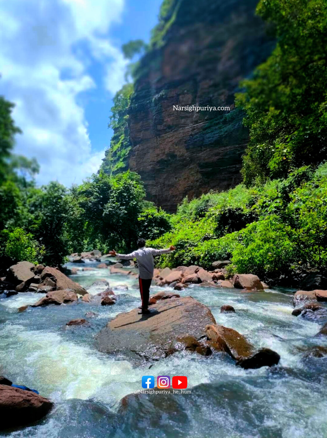 Geet Kanch waterfall Narsinghpur | गीत कांच वॉटरफॉल नरसिंहपुर 1000177663