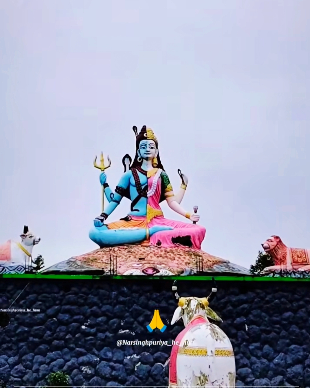 Ardh Narishwagar shiva statue Nandan green cityЁЯФ▒ 1000188468